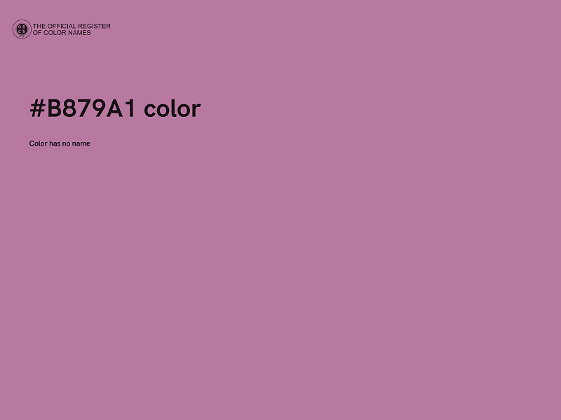 #B879A1 color image
