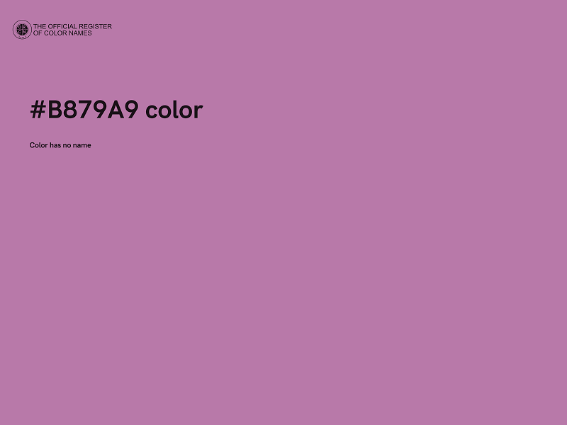 #B879A9 color image