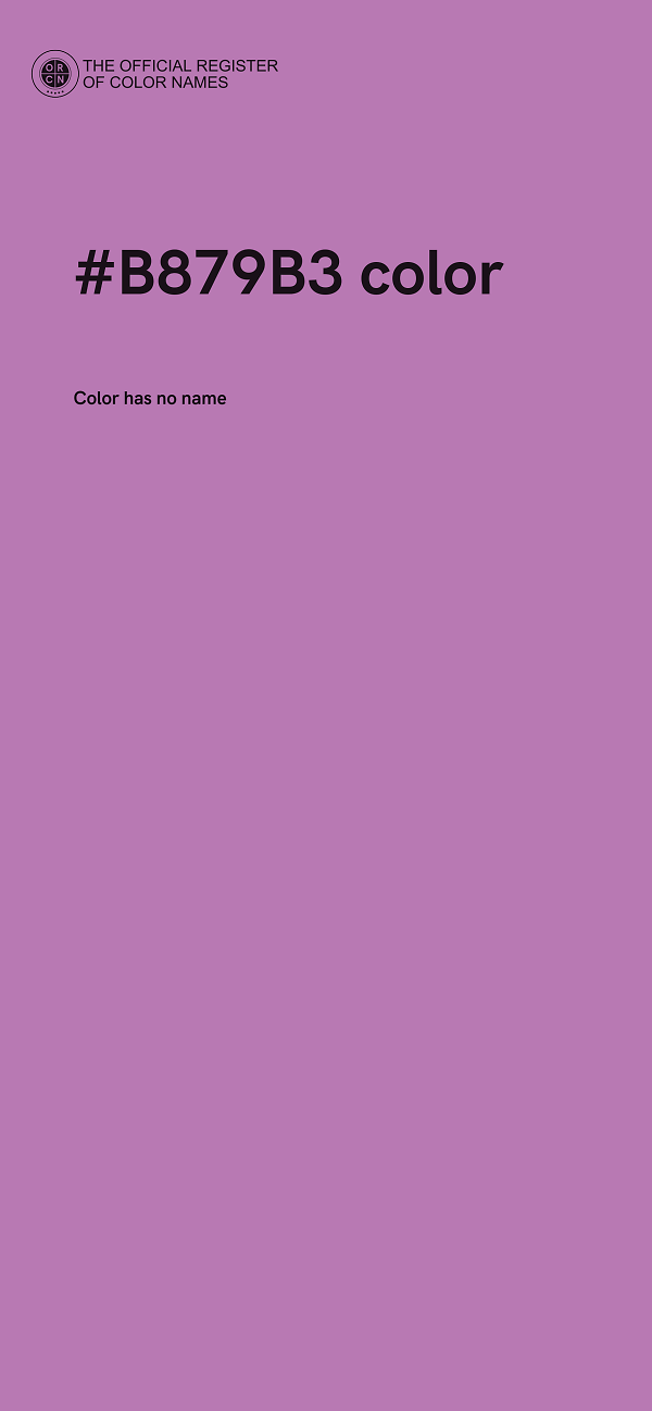 #B879B3 color image