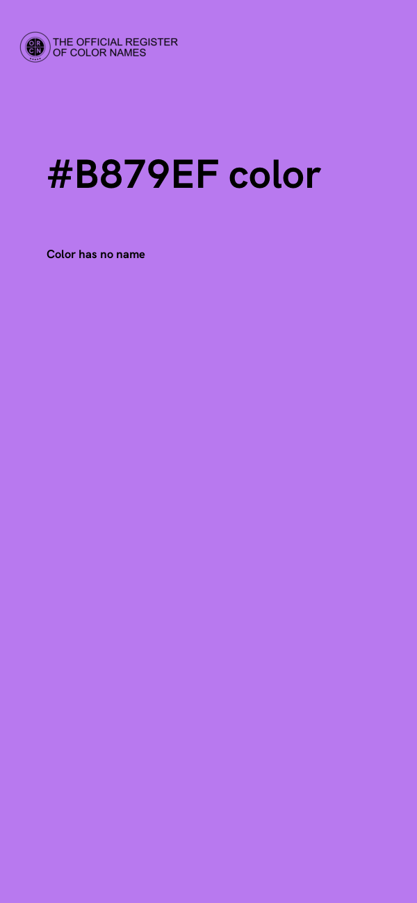 #B879EF color image