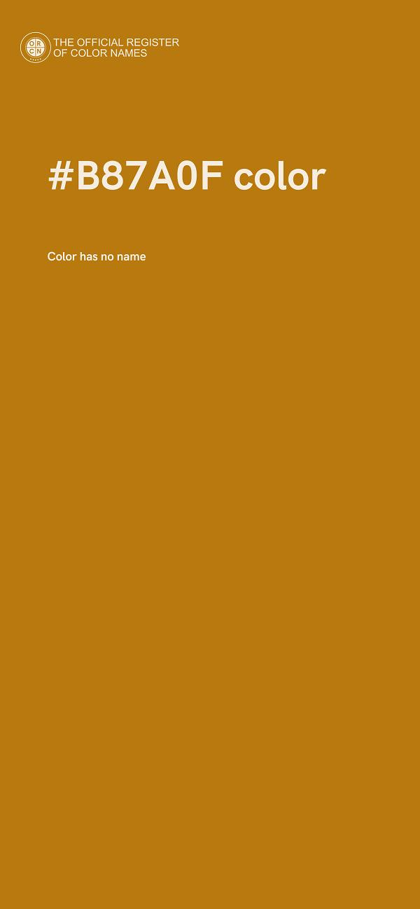 #B87A0F color image