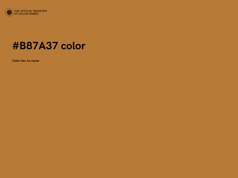 #B87A37 color image