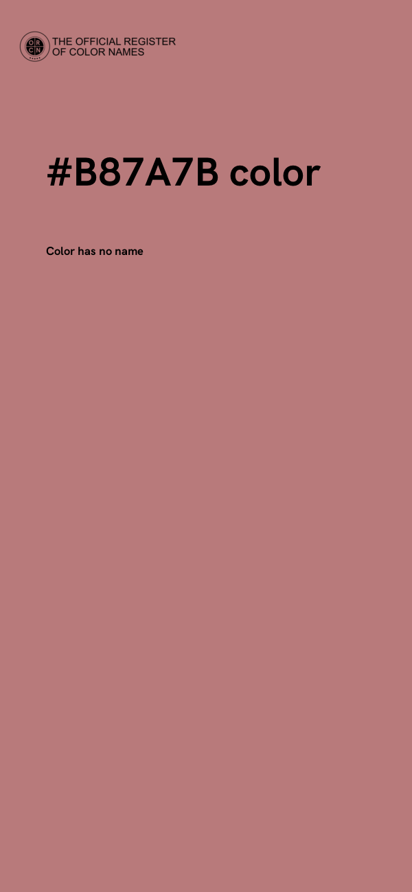 #B87A7B color image