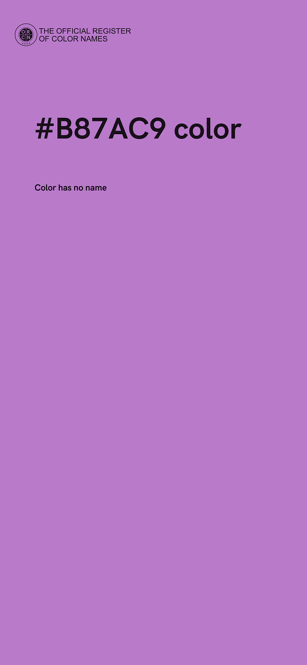 #B87AC9 color image