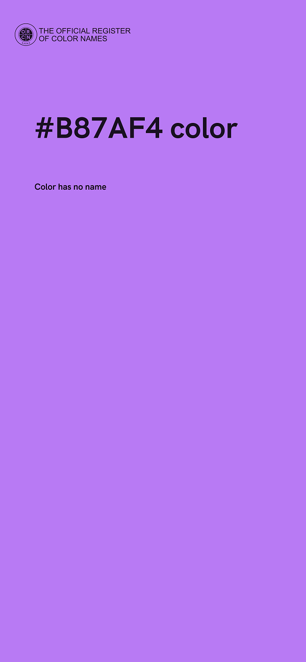 #B87AF4 color image
