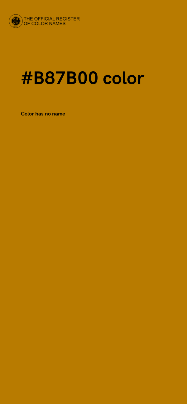 #B87B00 color image