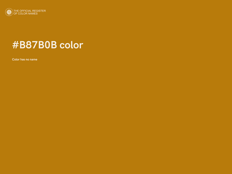 #B87B0B color image