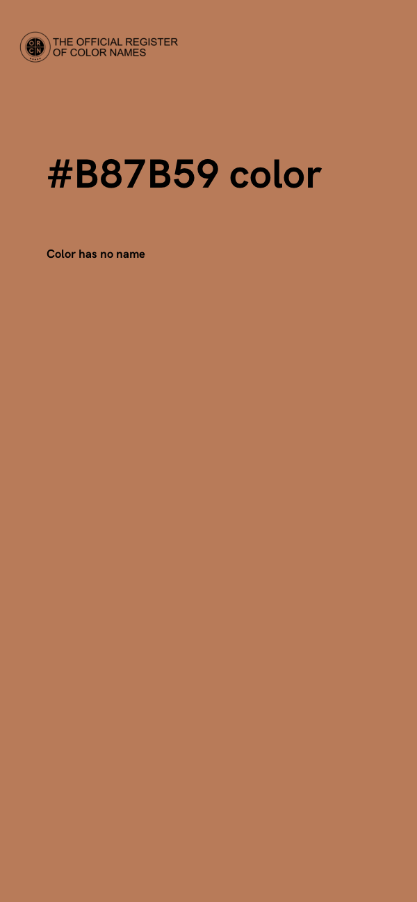 #B87B59 color image