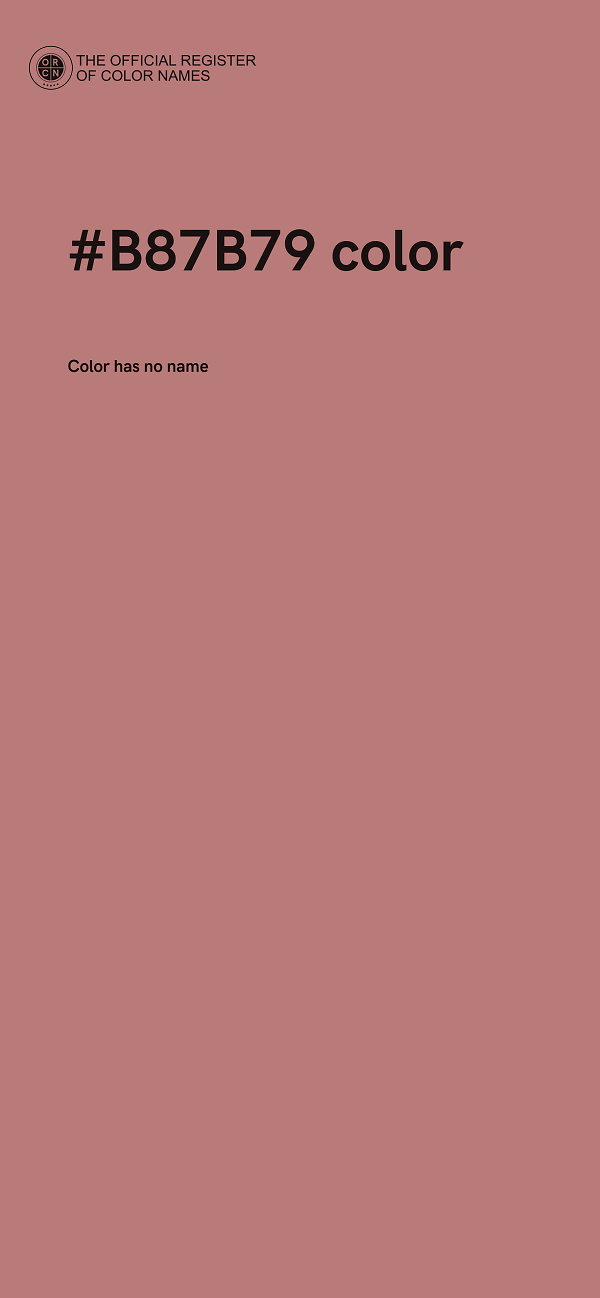 #B87B79 color image