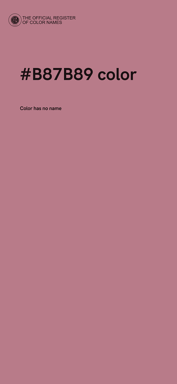 #B87B89 color image