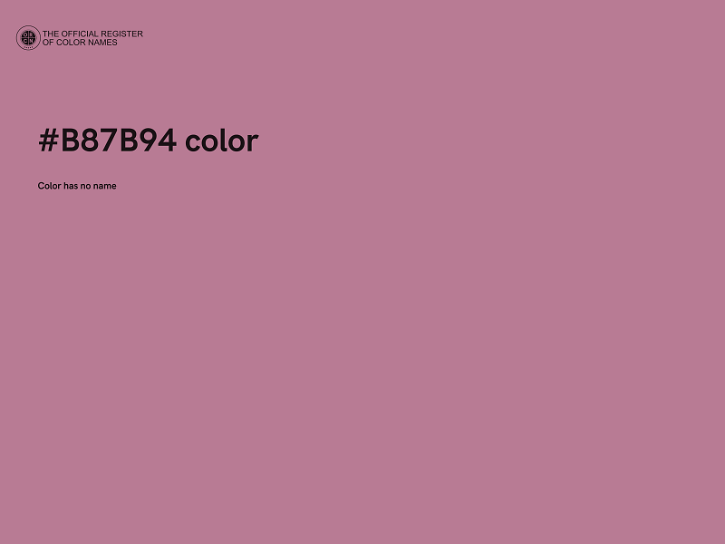 #B87B94 color image