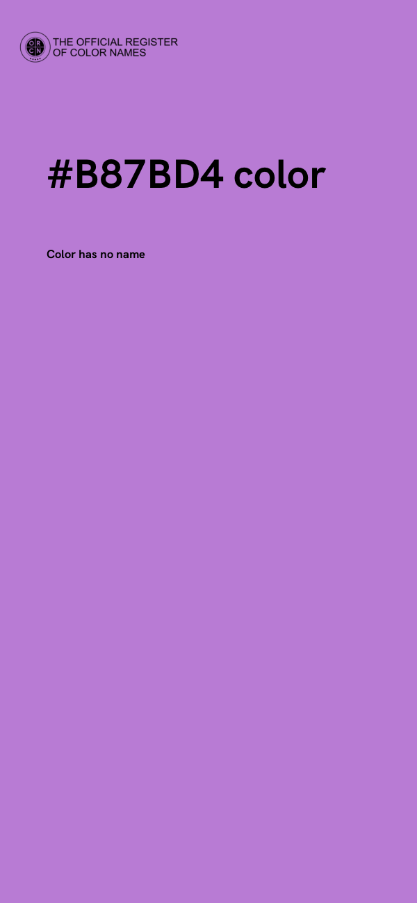 #B87BD4 color image