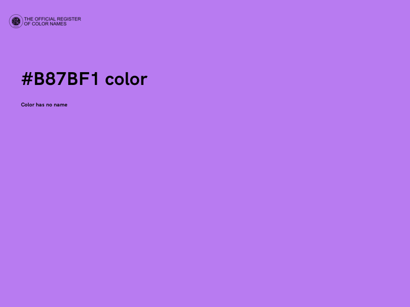 #B87BF1 color image