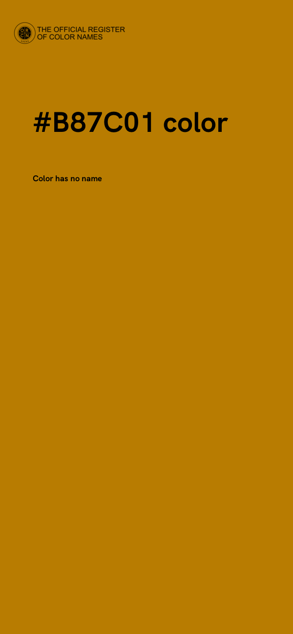 #B87C01 color image