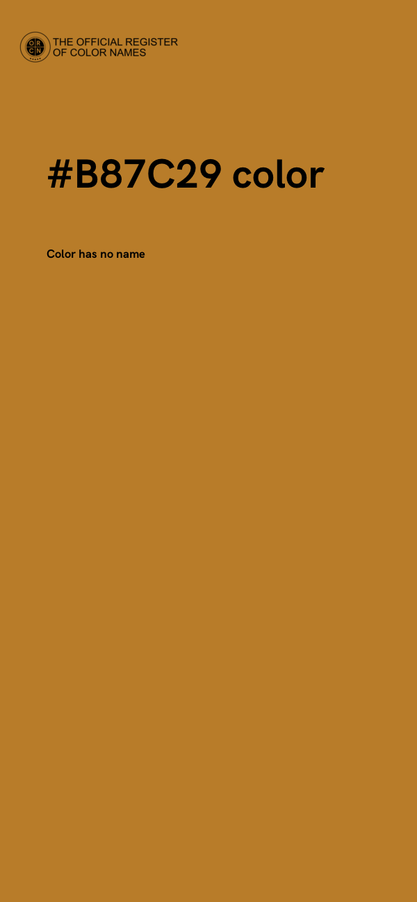 #B87C29 color image