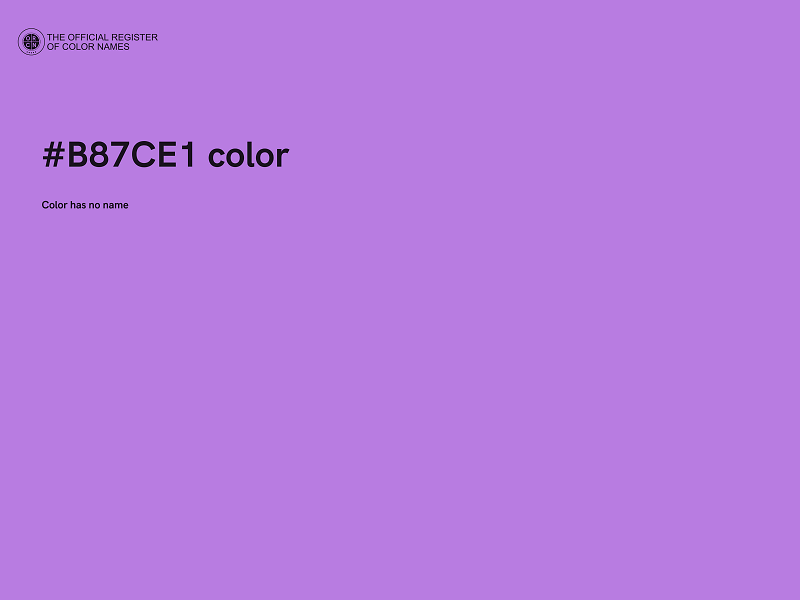 #B87CE1 color image