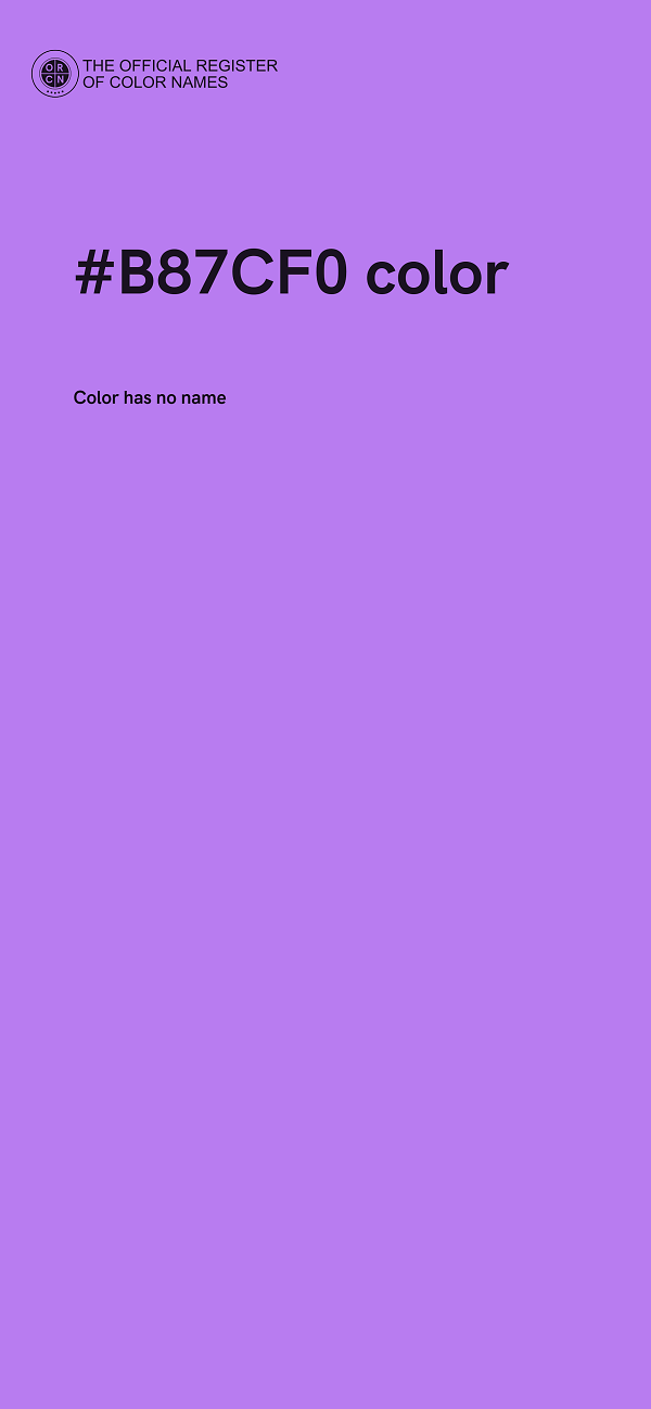 #B87CF0 color image