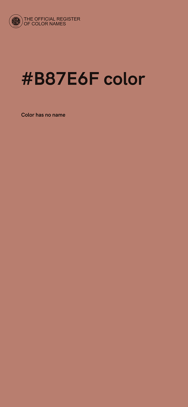 #B87E6F color image