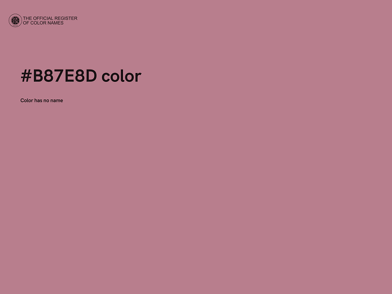 #B87E8D color image