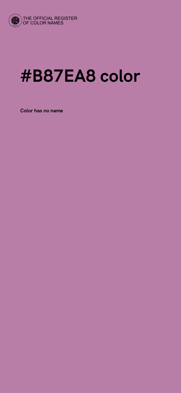 #B87EA8 color image