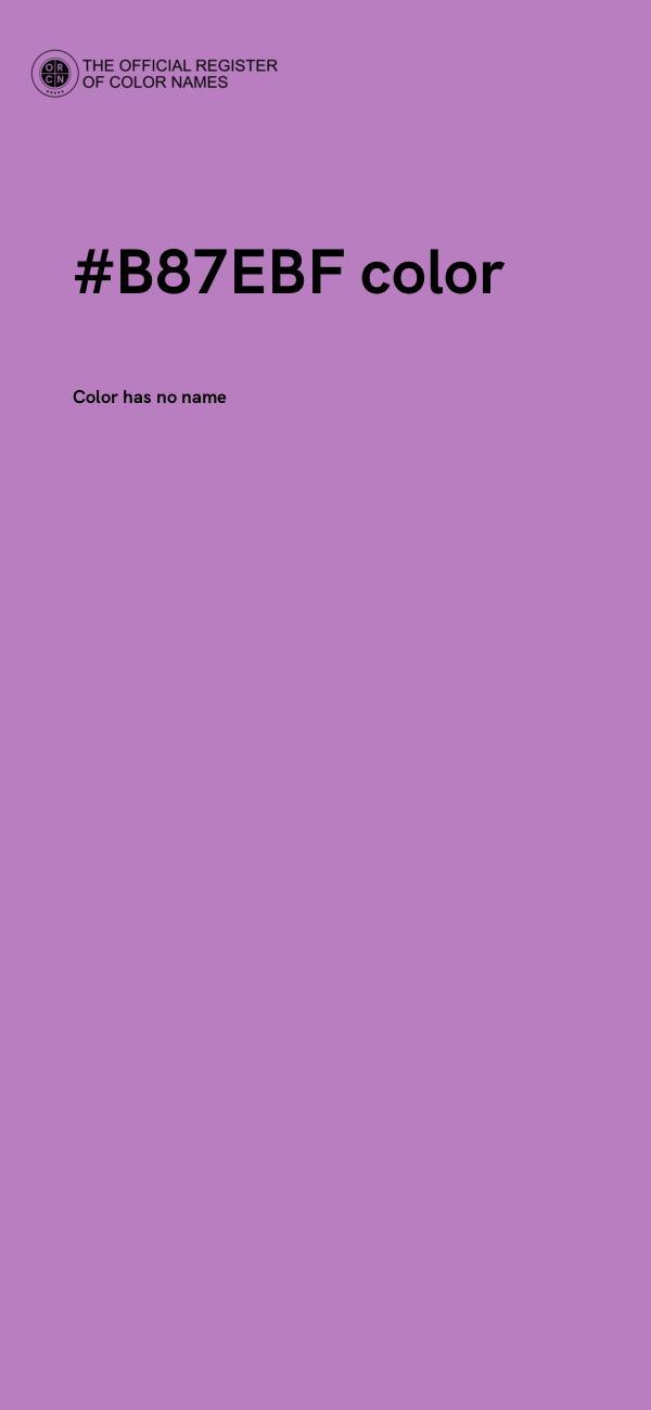 #B87EBF color image