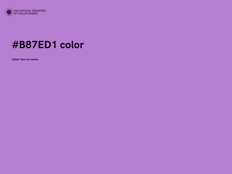 #B87ED1 color image