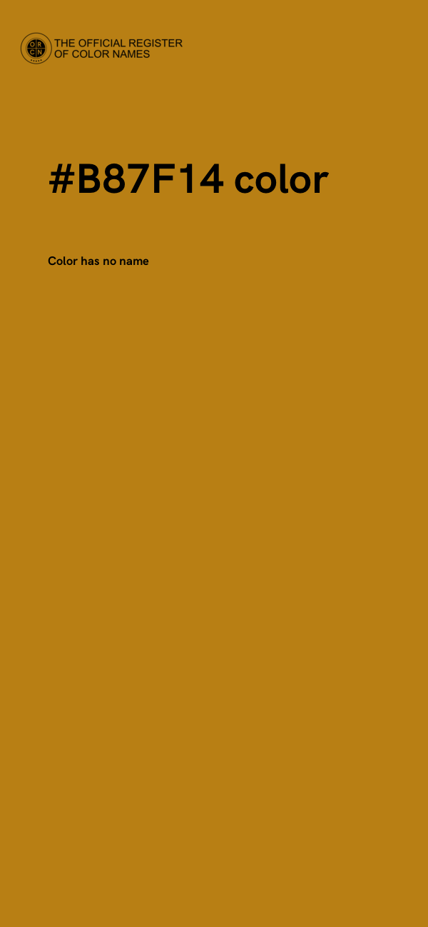 #B87F14 color image