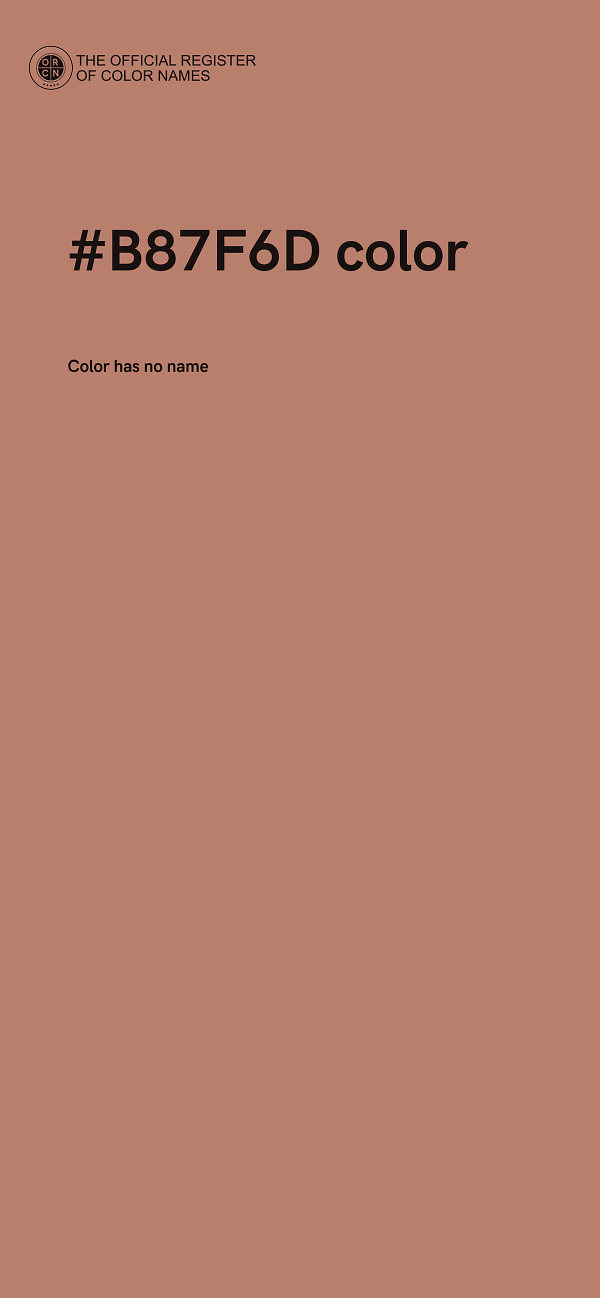 #B87F6D color image