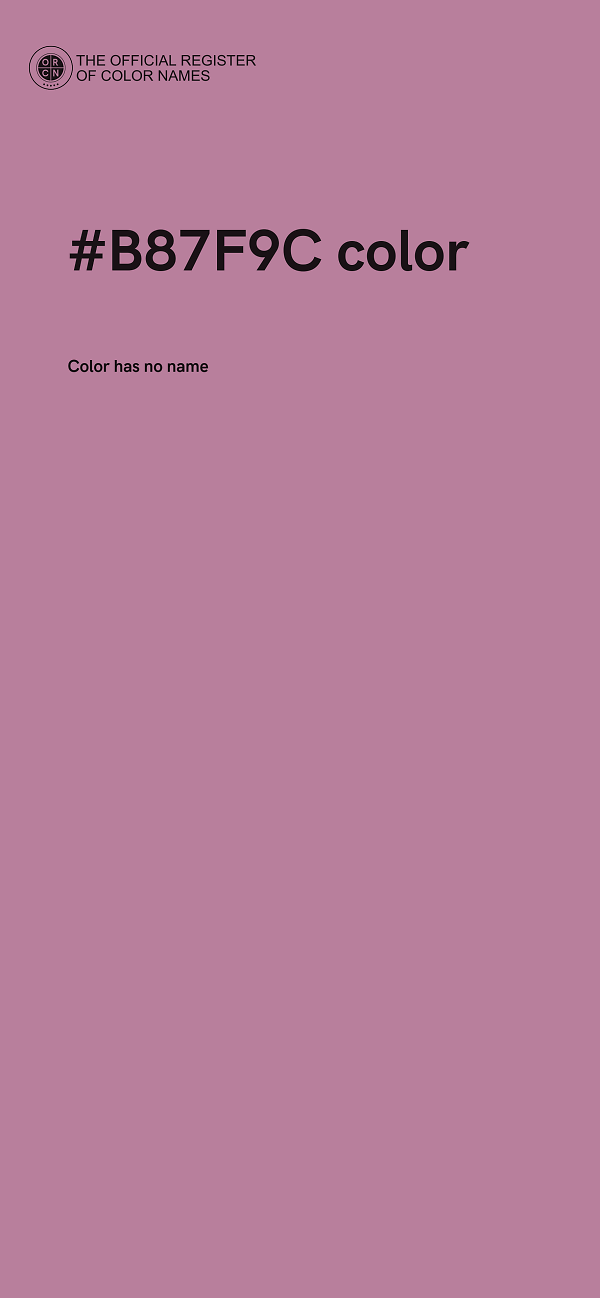 #B87F9C color image