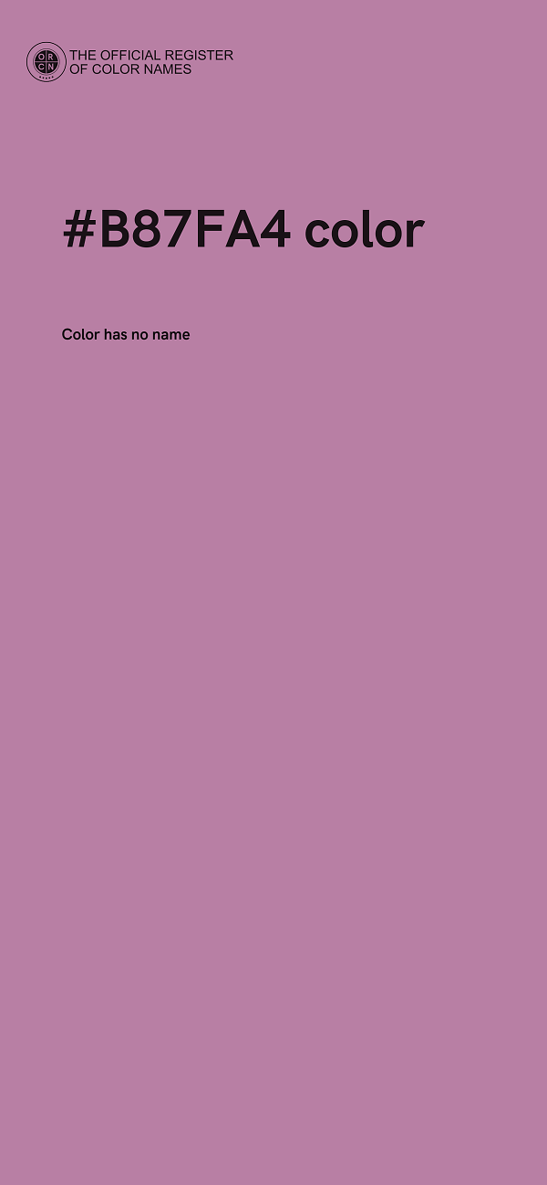 #B87FA4 color image