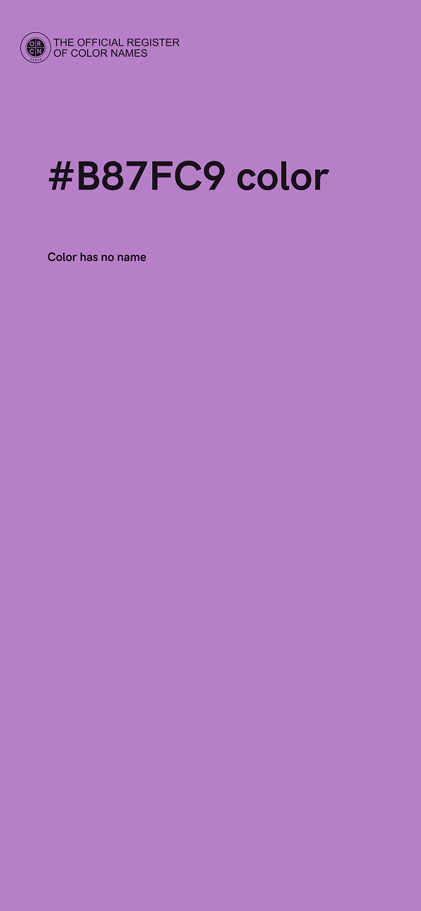 #B87FC9 color image
