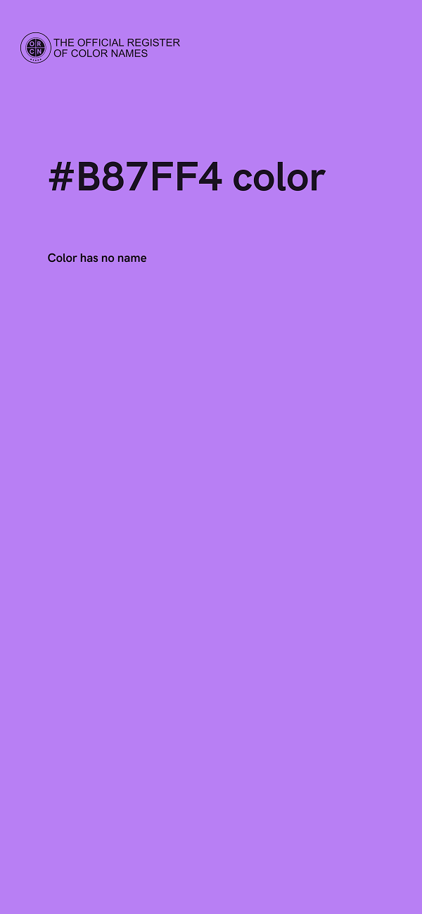 #B87FF4 color image