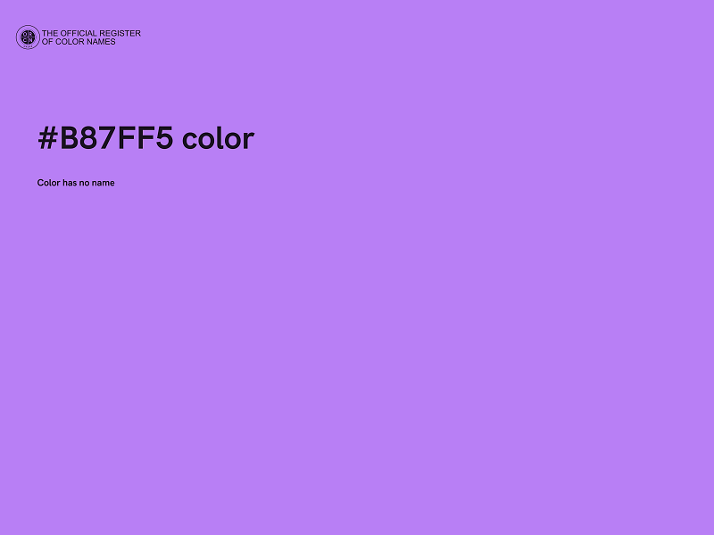 #B87FF5 color image