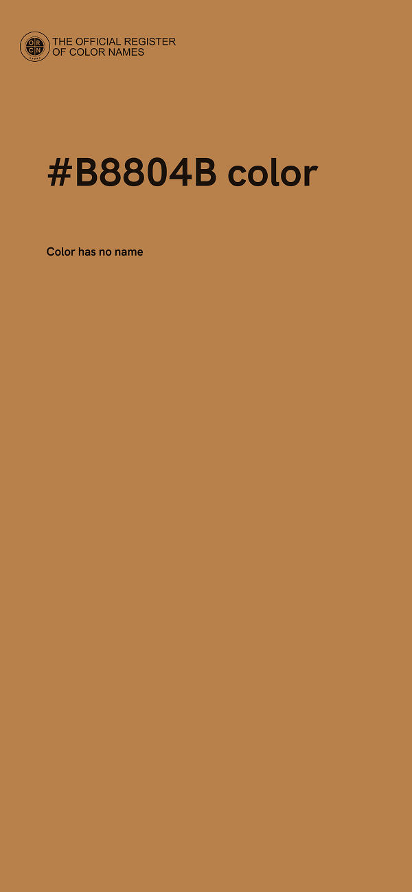 #B8804B color image