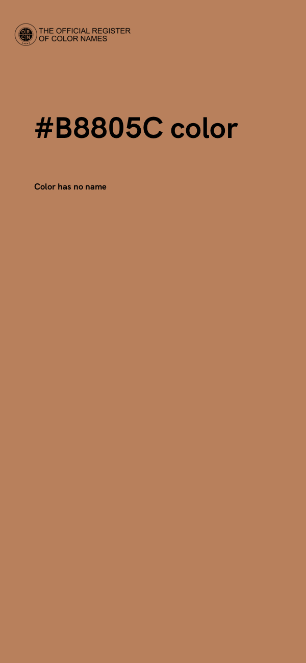#B8805C color image