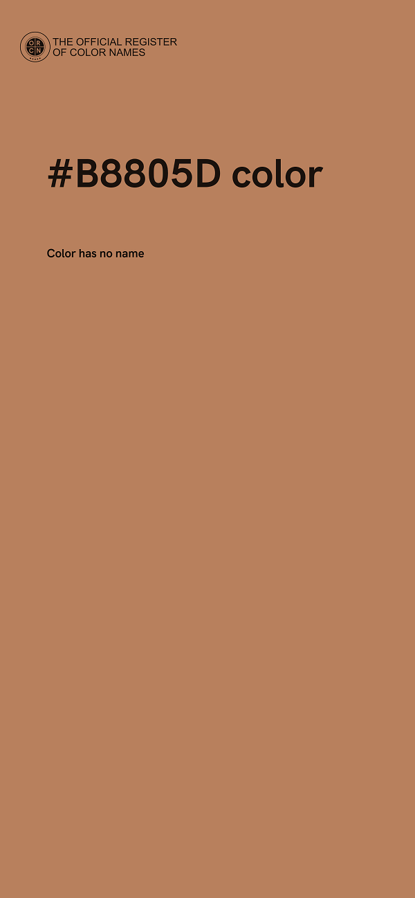 #B8805D color image