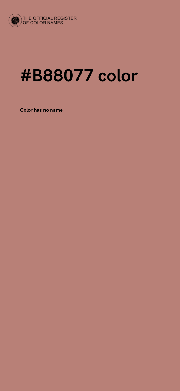 #B88077 color image