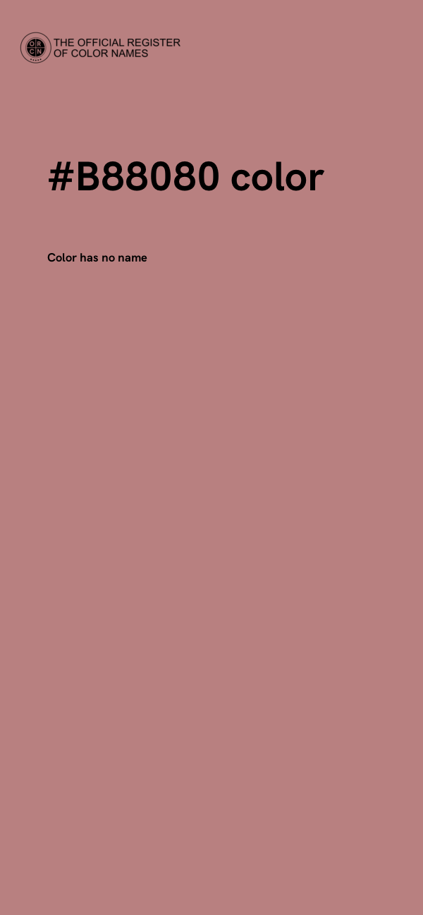 #B88080 color image