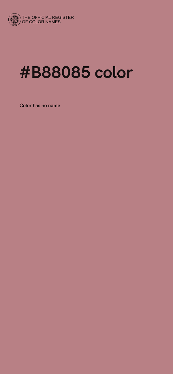 #B88085 color image