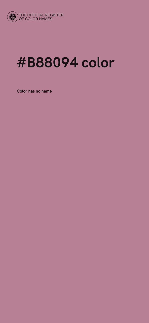 #B88094 color image