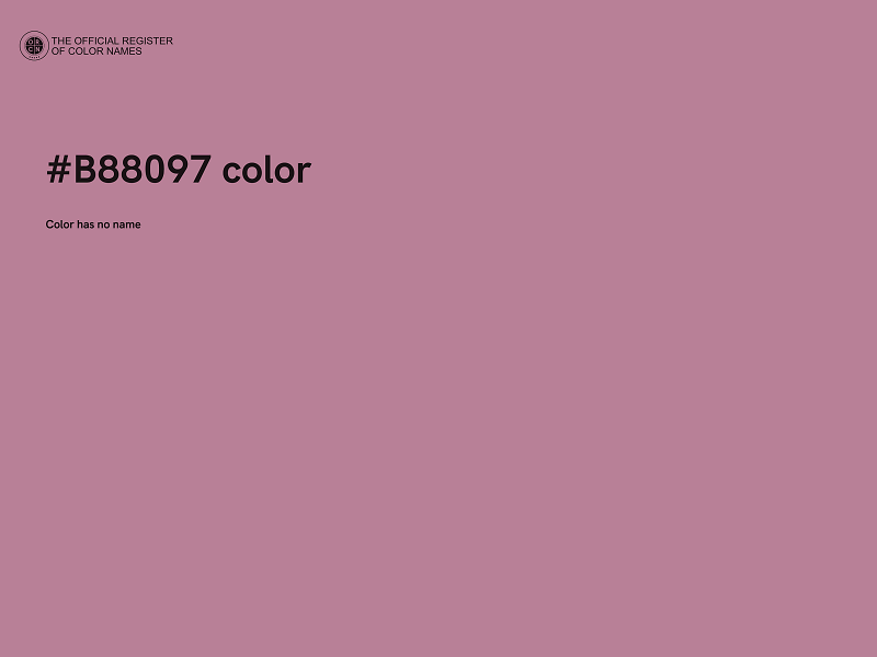 #B88097 color image