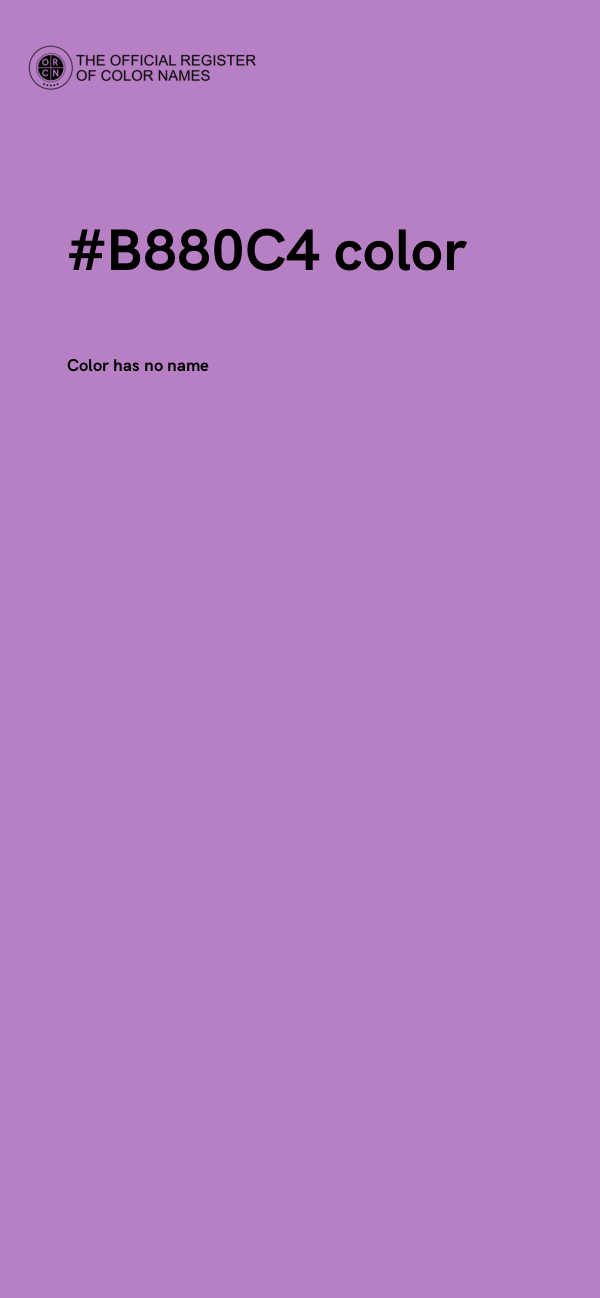 #B880C4 color image