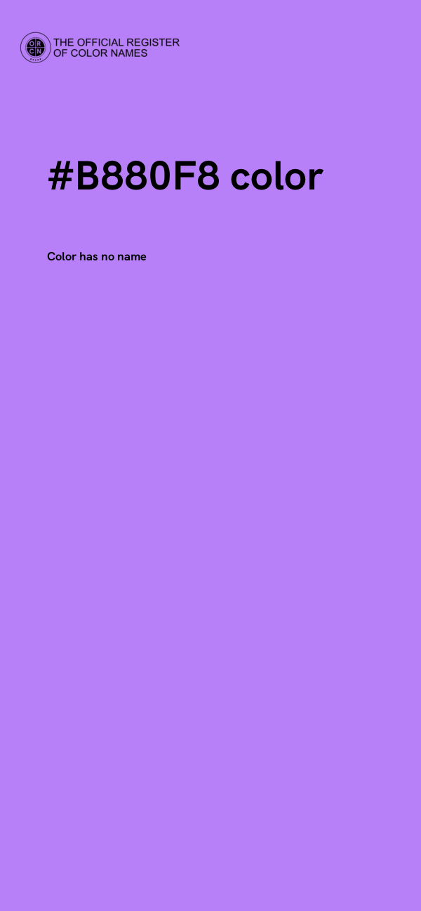 #B880F8 color image