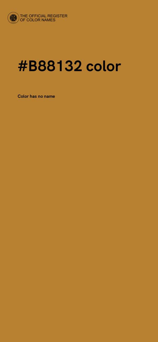 #B88132 color image