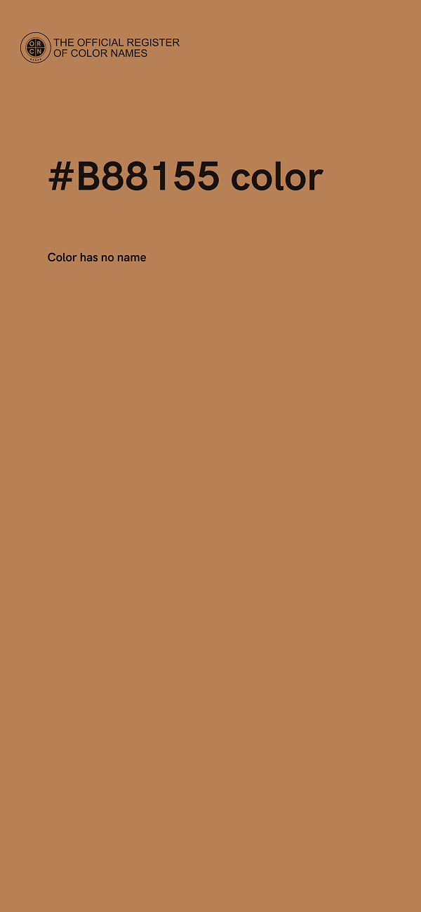 #B88155 color image