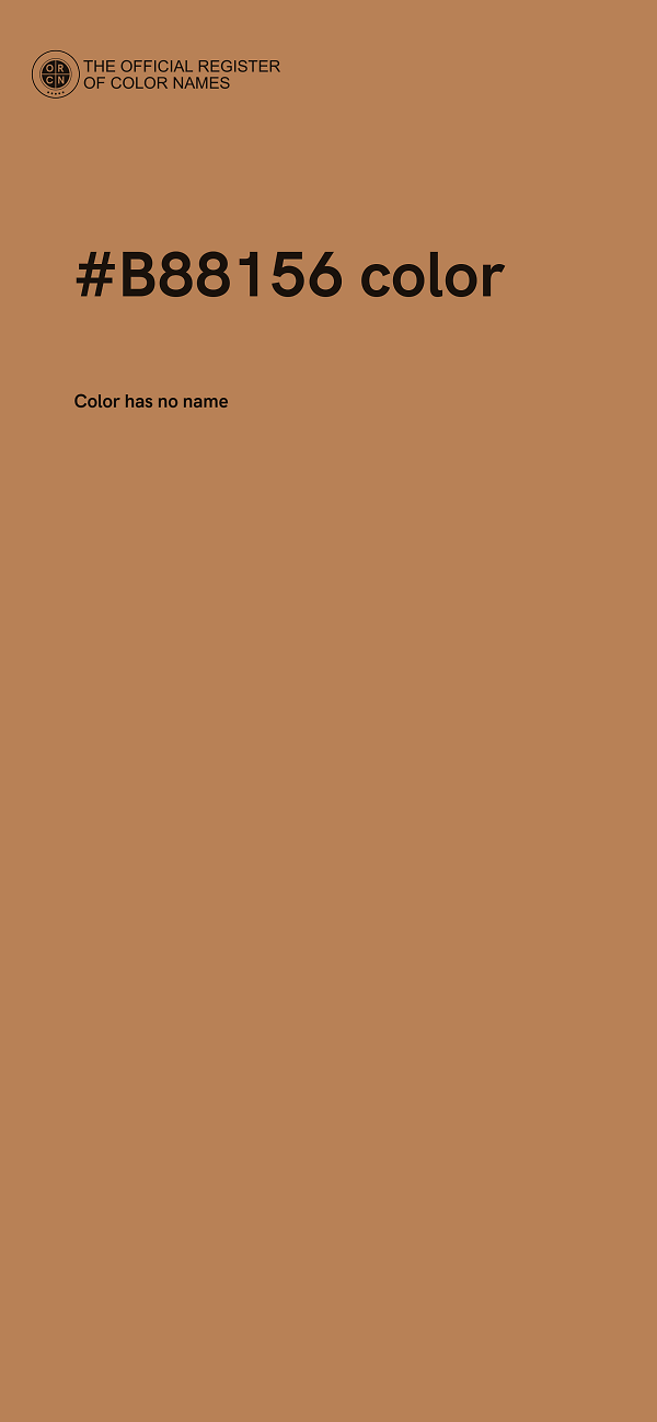 #B88156 color image