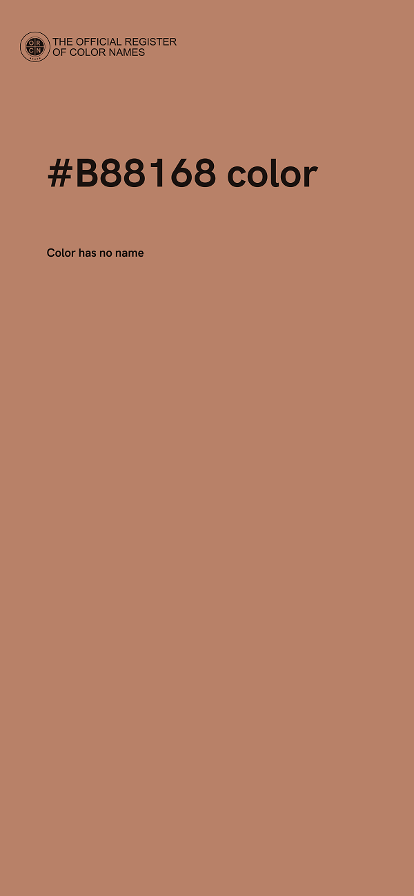 #B88168 color image