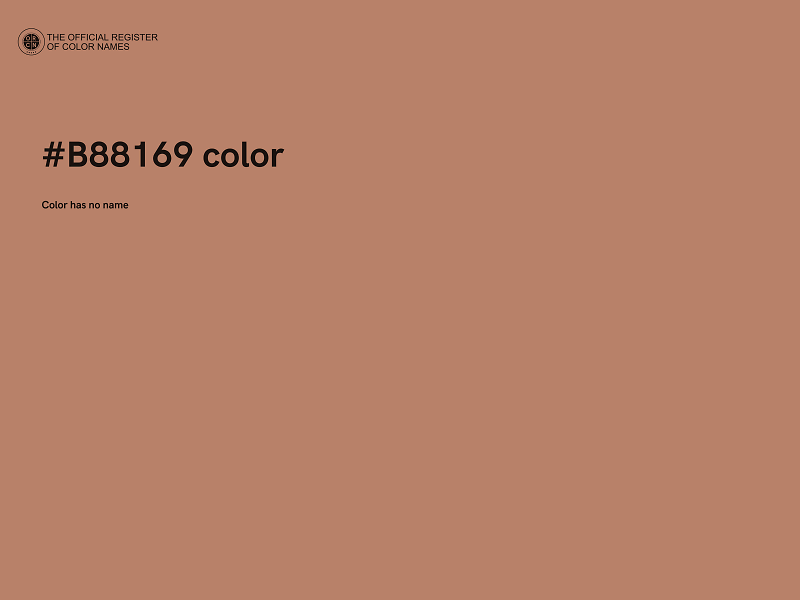 #B88169 color image