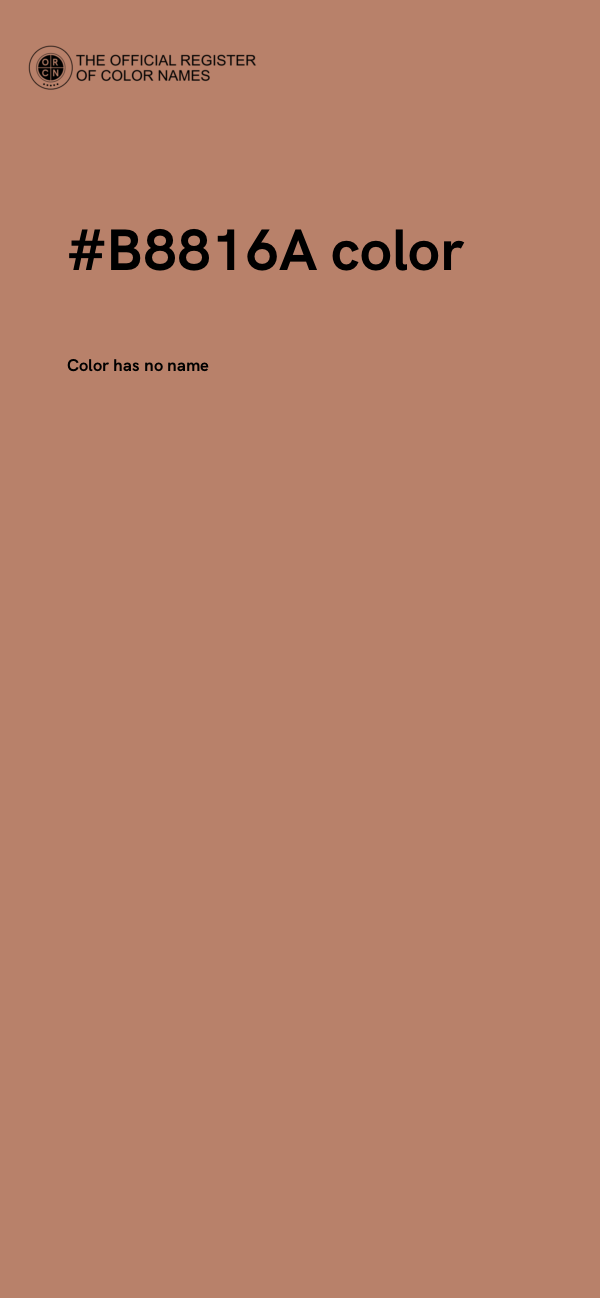 #B8816A color image