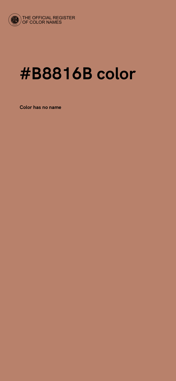 #B8816B color image